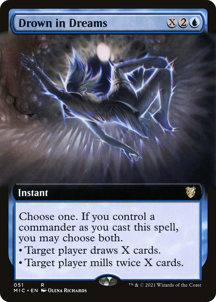 {R} Drown in Dreams (Extended Art) [Innistrad: Midnight Hunt Commander][MIC 051]