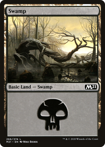 {B}[M21 266] Swamp (266) [Core Set 2021]
