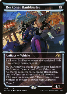 {R} Reckoner Bankbuster (Showcase Soft Glow) [Kamigawa: Neon Dynasty][NEO 404]