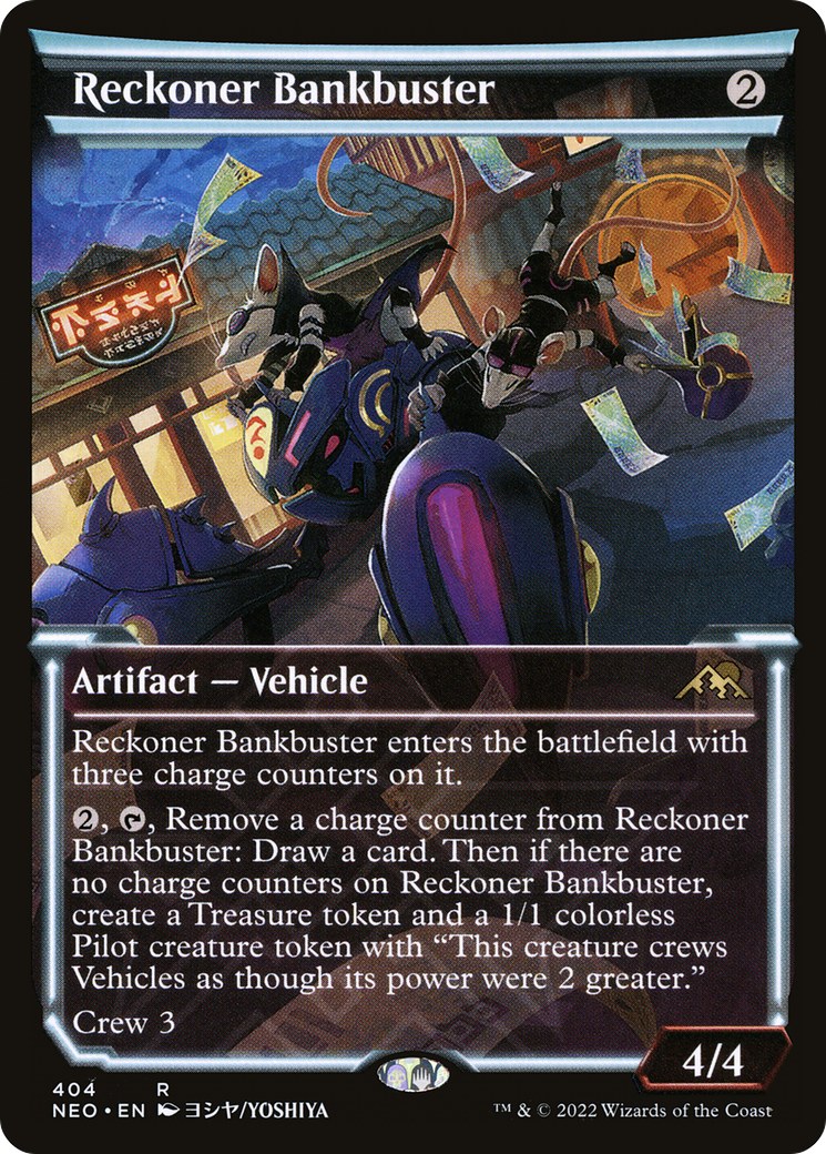 {R} Reckoner Bankbuster (Showcase Soft Glow) [Kamigawa: Neon Dynasty][NEO 404]