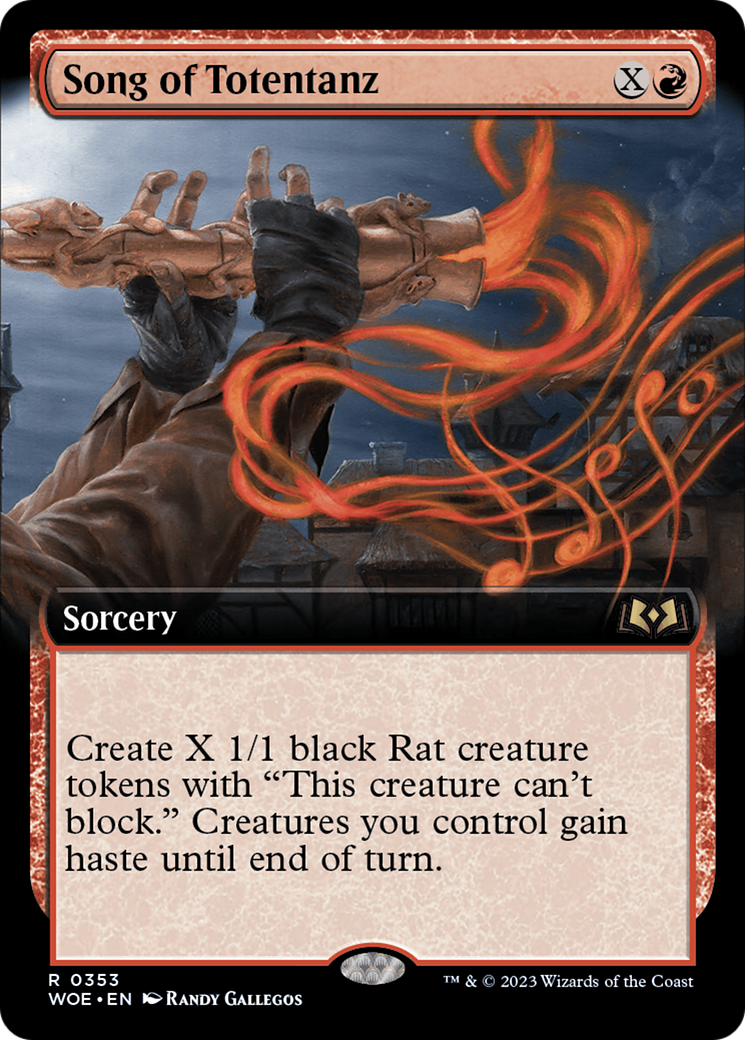 {@R} Song of Totentanz (Extended Art) [Wilds of Eldraine][WOE 353]