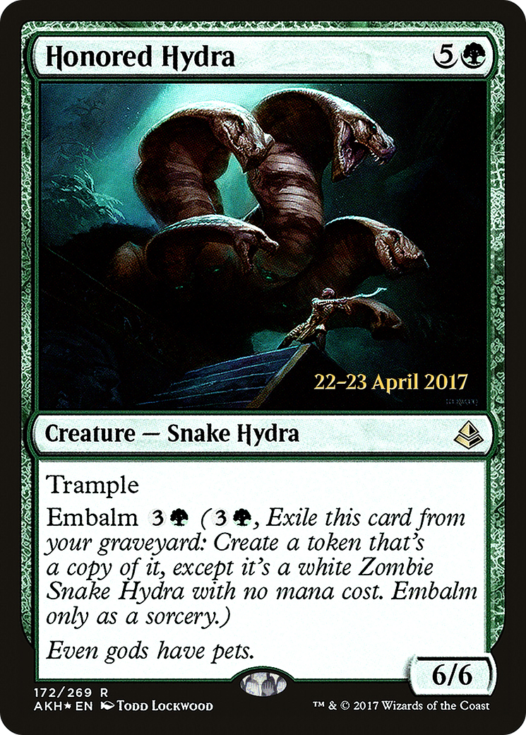 {R} Honored Hydra [Amonkhet Prerelease Promos][PR AKH 172] - Misty Mountain Games
