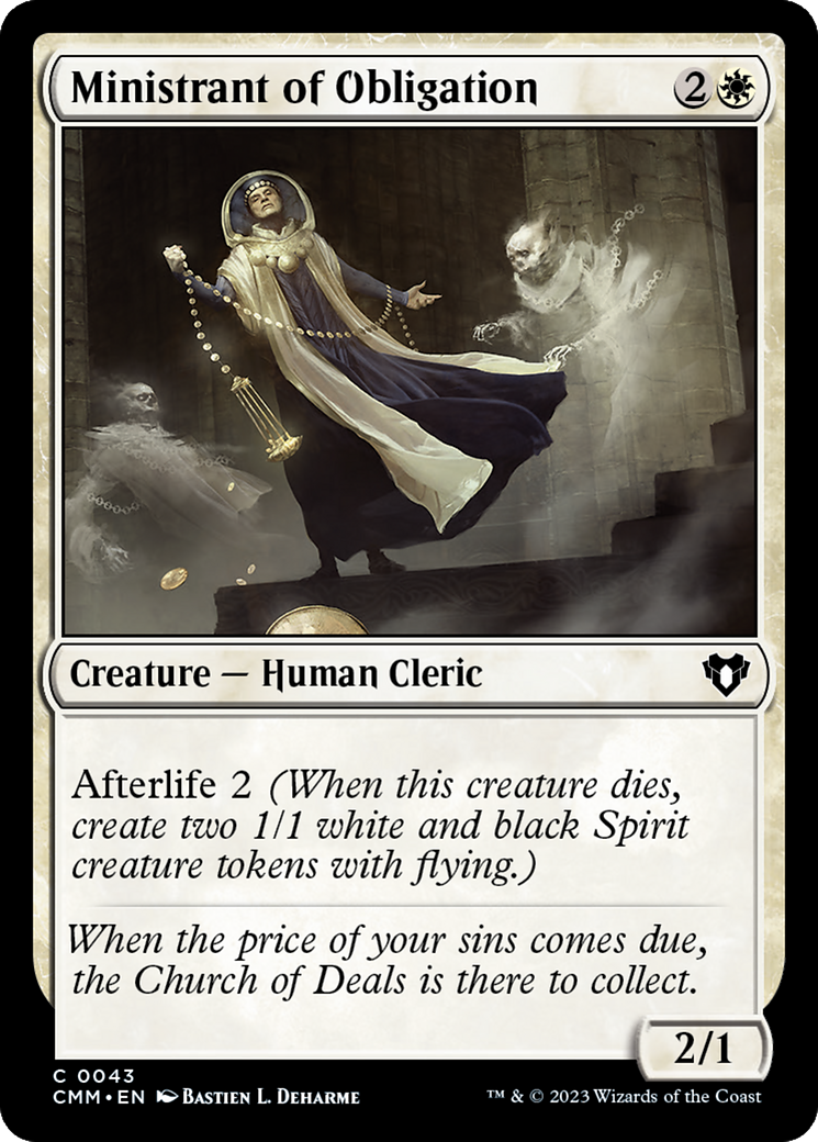 {C} Ministrant of Obligation [Commander Masters][CMM 043]