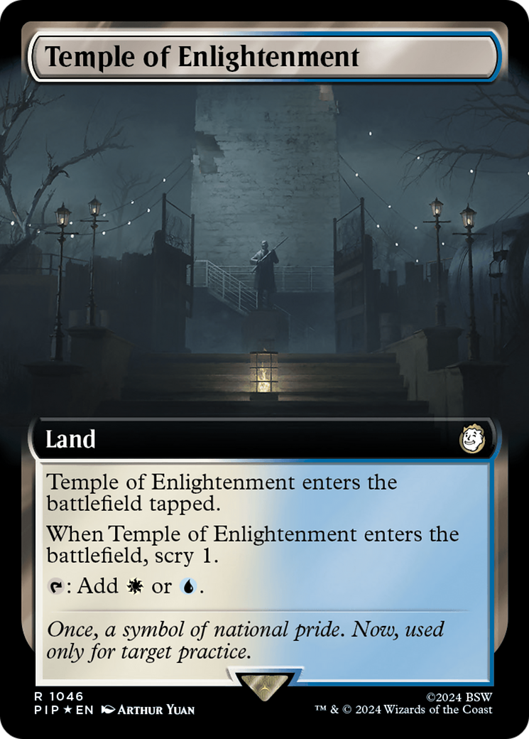 {R} Temple of Enlightenment (Extended Art) (Surge Foil) [Fallout][PIP 1046]