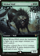 {R} Wicked Wolf (Extended Art) [Throne of Eldraine][ELD 374]