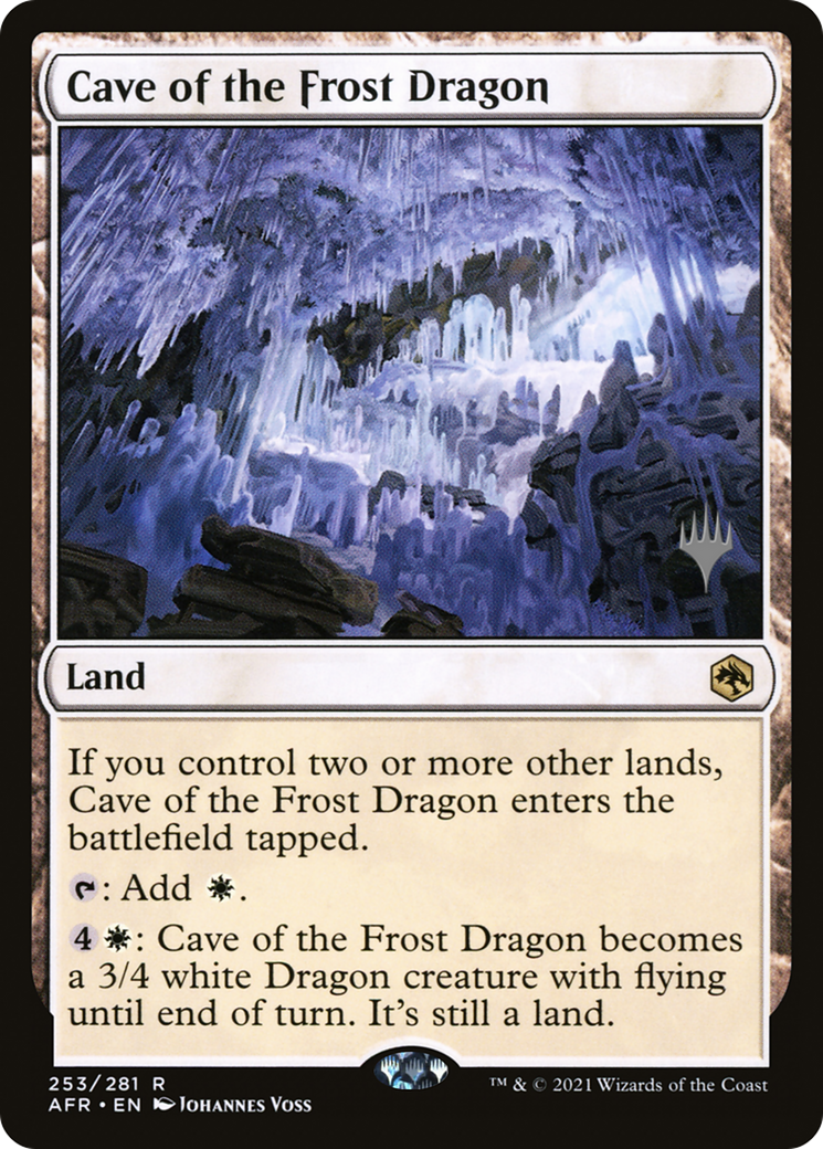 {R} Cave of the Frost Dragon (Promo Pack) [Dungeons & Dragons: Adventures in the Forgotten Realms Promos][PP AFR 253]