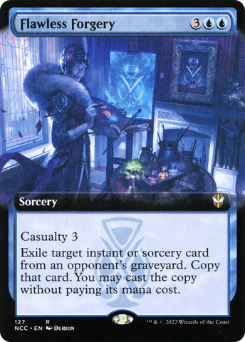 {R} Flawless Forgery (Extended Art) [Streets of New Capenna Commander][NCC 127]