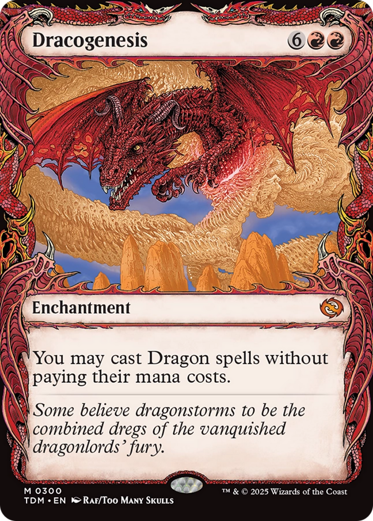 {@R} Dracogenesis (0300) (Showcase) [Tarkir: Dragonstorm][TDM 300]