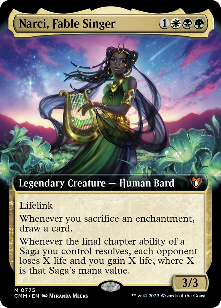 {R} Narci, Fable Singer (Extended Art) [Commander Masters][CMM 775]
