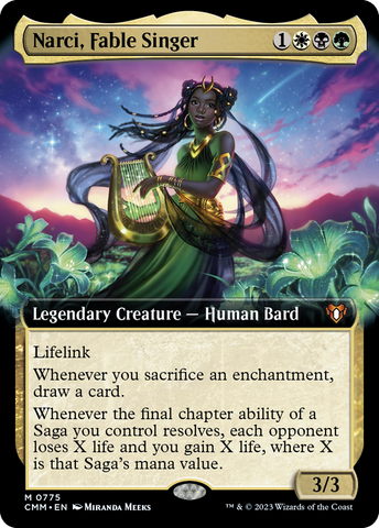 {R} Narci, Fable Singer (Extended Art) [Commander Masters][CMM 775]