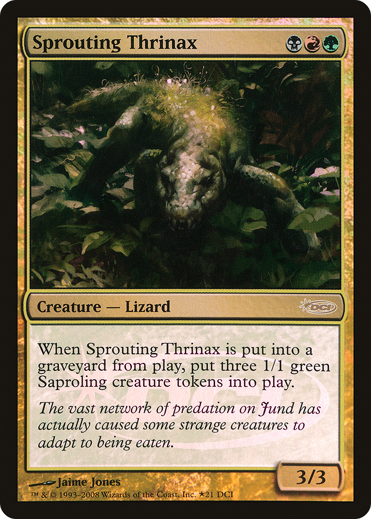 {R} Sprouting Thrinax [Wizards Play Network 2008][PA PWPN 021] - Misty Mountain Games