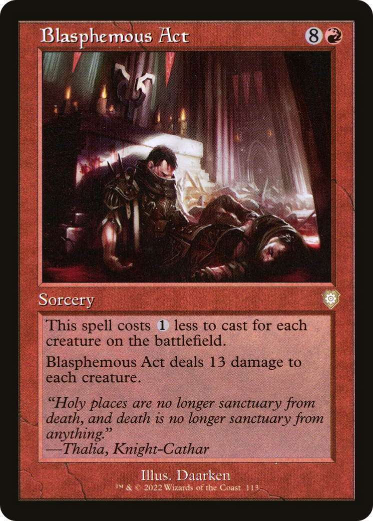 {R} Blasphemous Act (Retro) [The Brothers' War Commander][BRC 113]