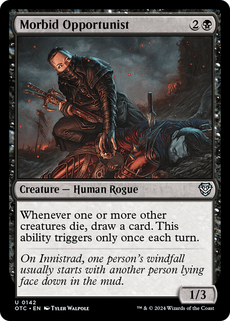 {C} Morbid Opportunist [Outlaws of Thunder Junction Commander][OTC 142]