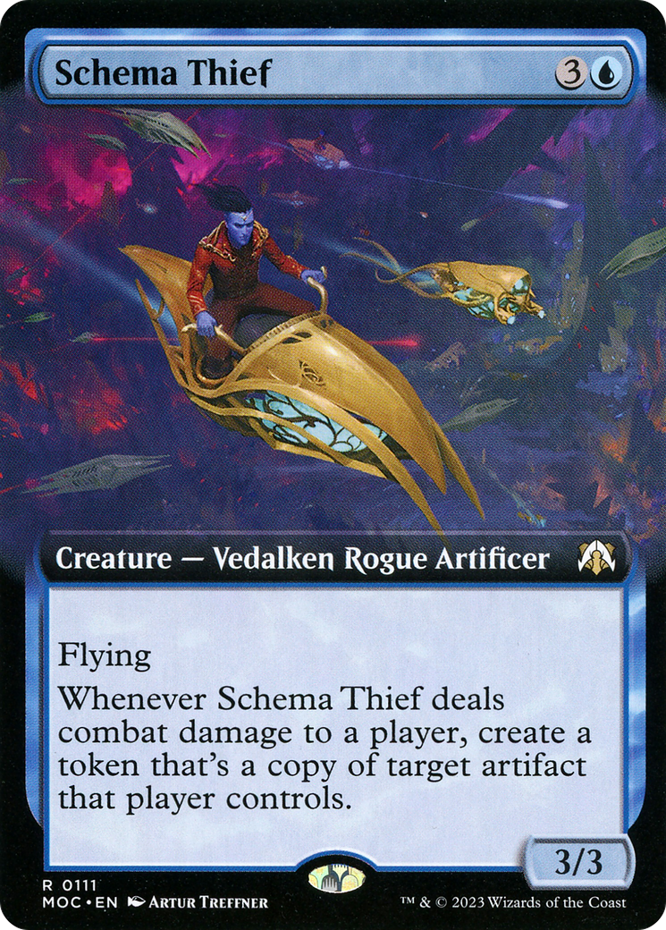 {R} Schema Thief (Extended Art) [March of the Machine Commander][MOC 111]
