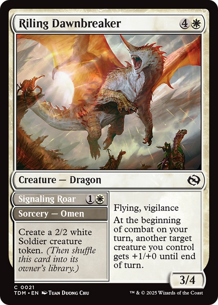 {@C} Riling Dawnbreaker [Tarkir: Dragonstorm][TDM 021]
