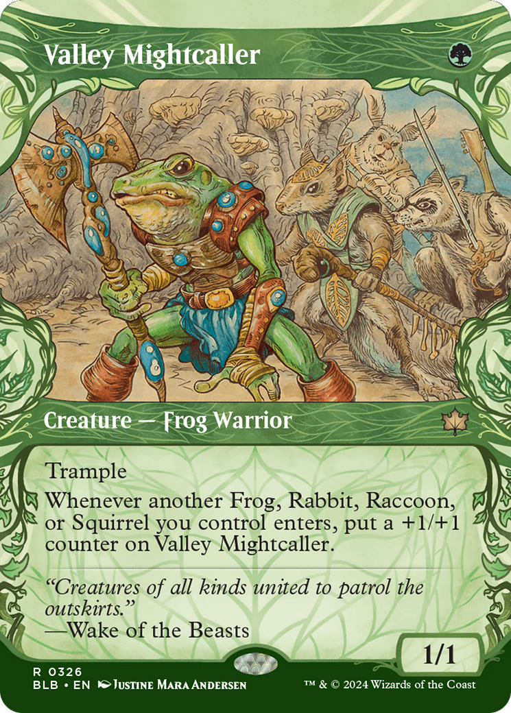 {@R} Valley Mightcaller (Showcase) [Bloomburrow][BLB 326]