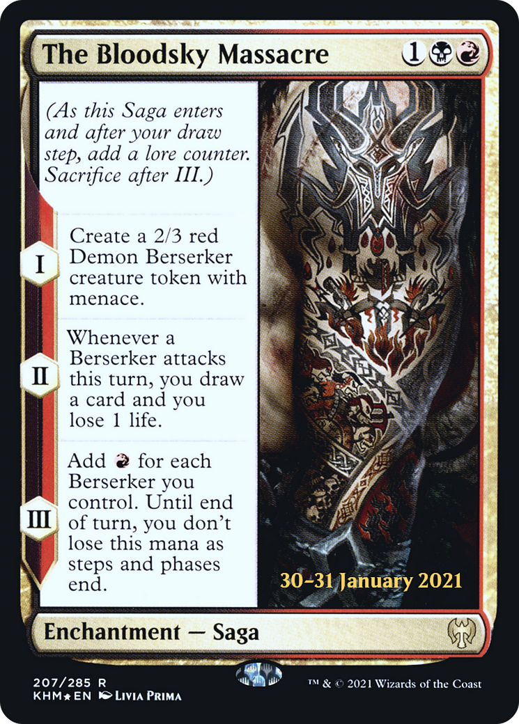 {R} The Bloodsky Massacre [Kaldheim Prerelease Promos][PR KHM 207]