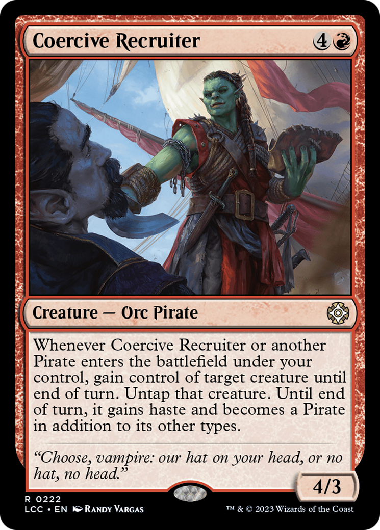 {R} Coercive Recruiter [The Lost Caverns of Ixalan Commander][LCC 222]