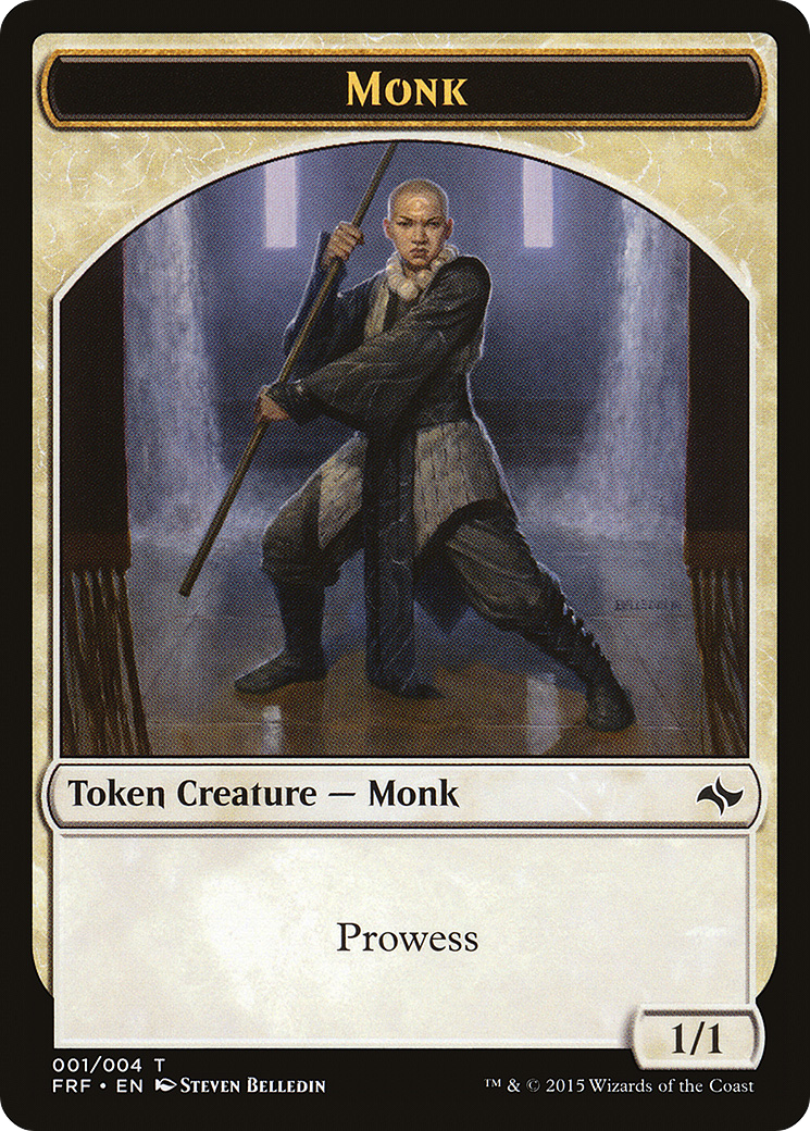{T} Monk Token [Fate Reforged Tokens][TFRF 001] - Misty Mountain Games