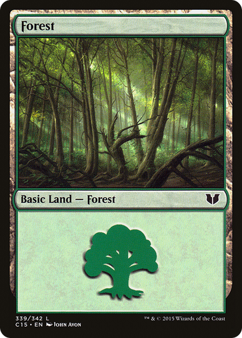 {B}[C15 339] Forest (339) [Commander 2015]