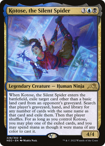 {R} Kotose, the Silent Spider [Kamigawa: Neon Dynasty][NEO 228]