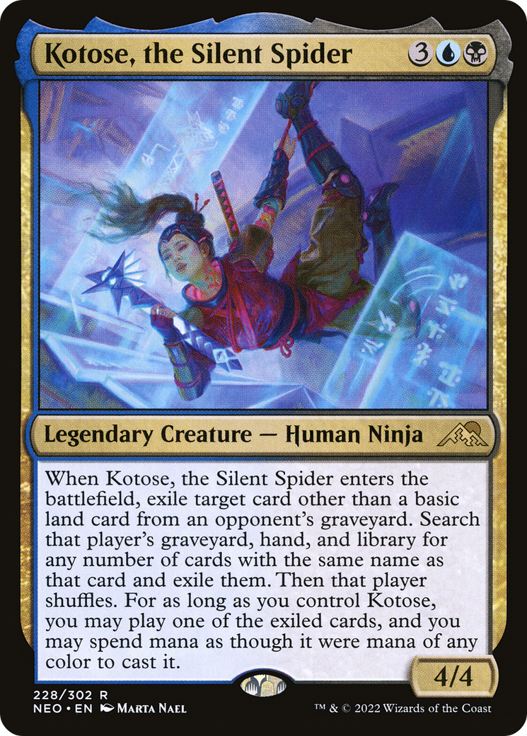 {R} Kotose, the Silent Spider [Kamigawa: Neon Dynasty][NEO 228]