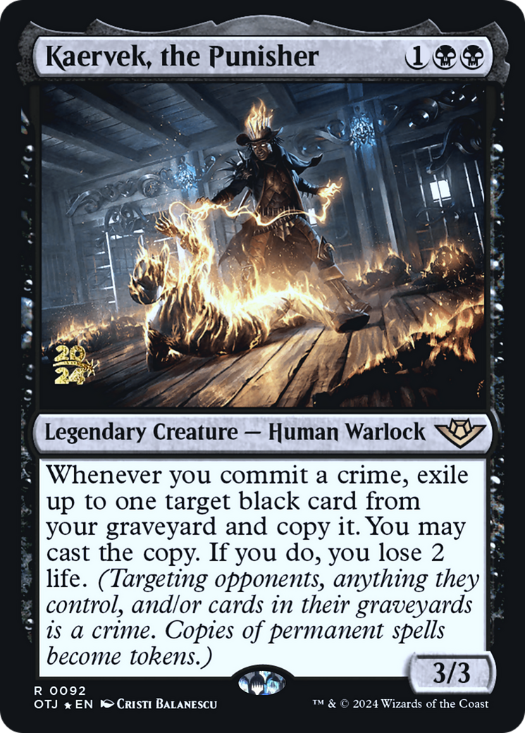 {@R} Kaervek, the Punisher [Outlaws of Thunder Junction Prerelease Promos][PR OTJ 092]