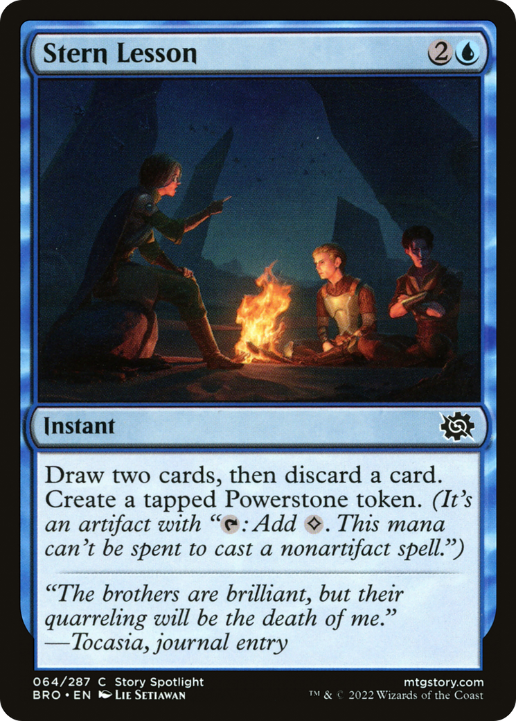 {C} Stern Lesson [The Brothers' War][BRO 064]