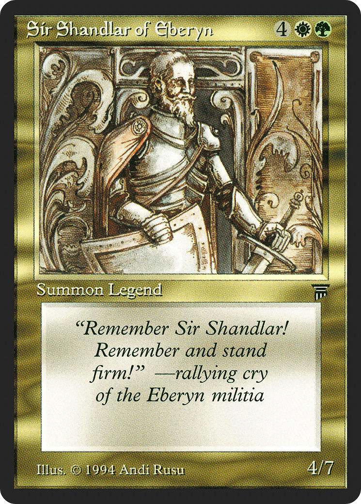 {C} Sir Shandlar of Eberyn [Legends][LEG 257] - Misty Mountain Games