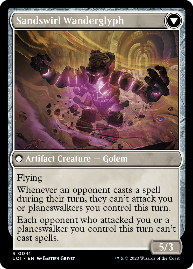 {@R} Unstable Glyphbridge // Sandswirl Wanderglyph [The Lost Caverns of Ixalan Prerelease Cards][PR LCI 041]