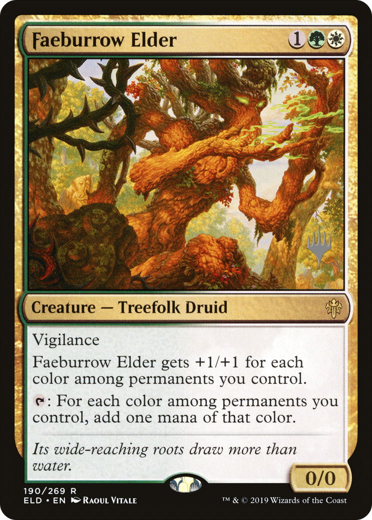 {R} Faeburrow Elder (Promo Pack) [Throne of Eldraine Promos][PP ELD 190]