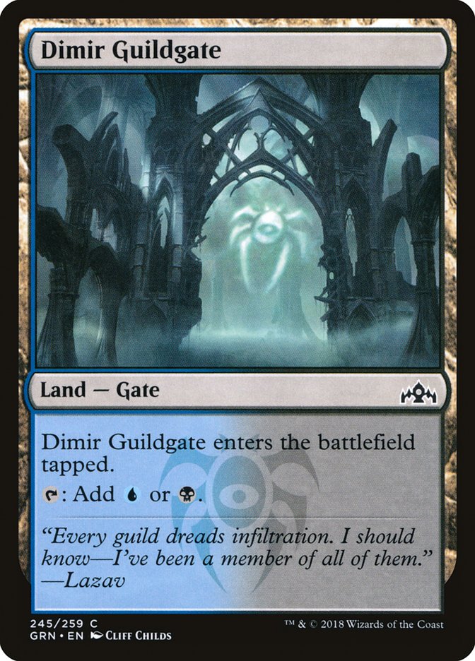 {C} Dimir Guildgate (245/259) [Guilds of Ravnica][GRN 245]