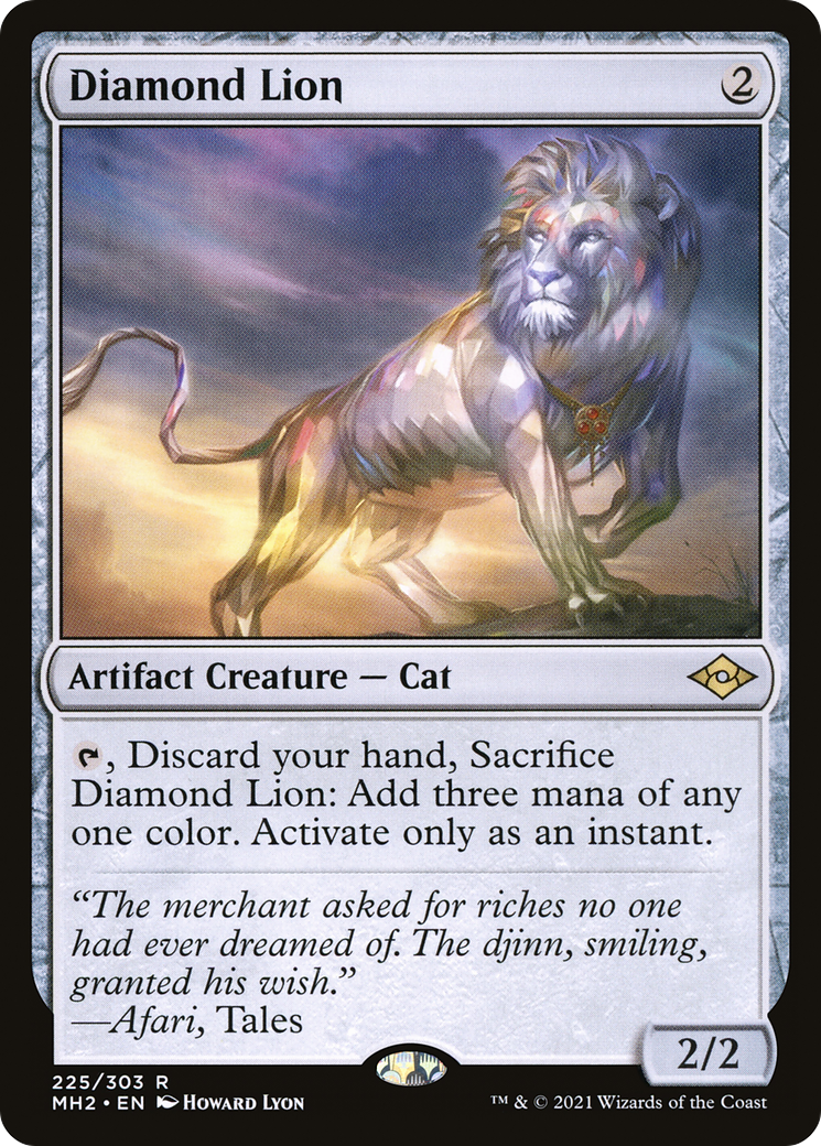 {R} Diamond Lion (Foil) [Modern Horizons 2] [MH2 225]