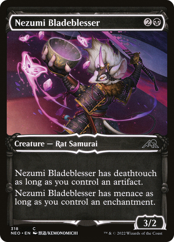 {C} Nezumi Bladeblesser (Showcase Samurai) [Kamigawa: Neon Dynasty][NEO 318]
