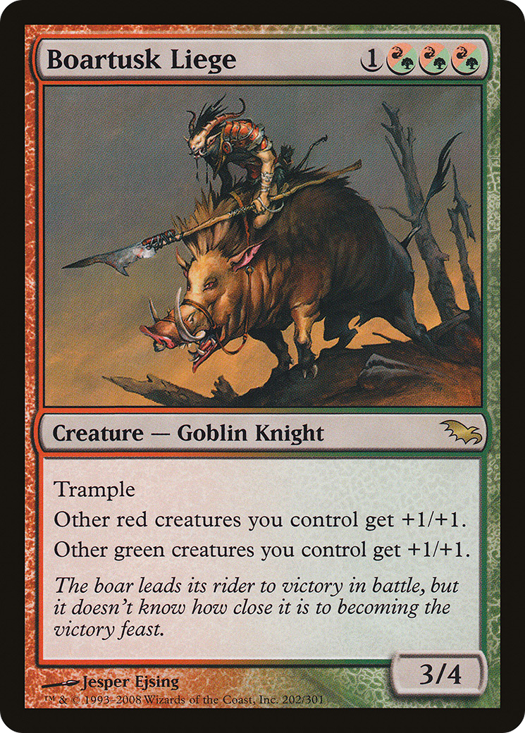 {R} Boartusk Liege [Shadowmoor][SHM 202] - Misty Mountain Games