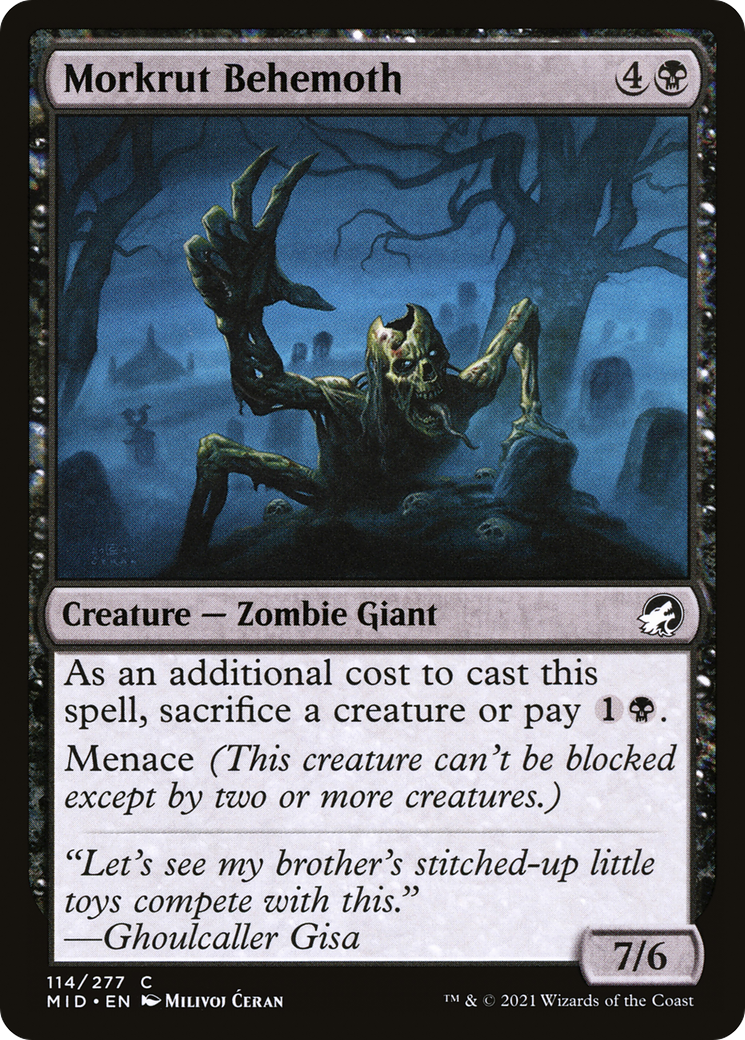 {C} Morkrut Behemoth [Innistrad: Midnight Hunt][MID 114]