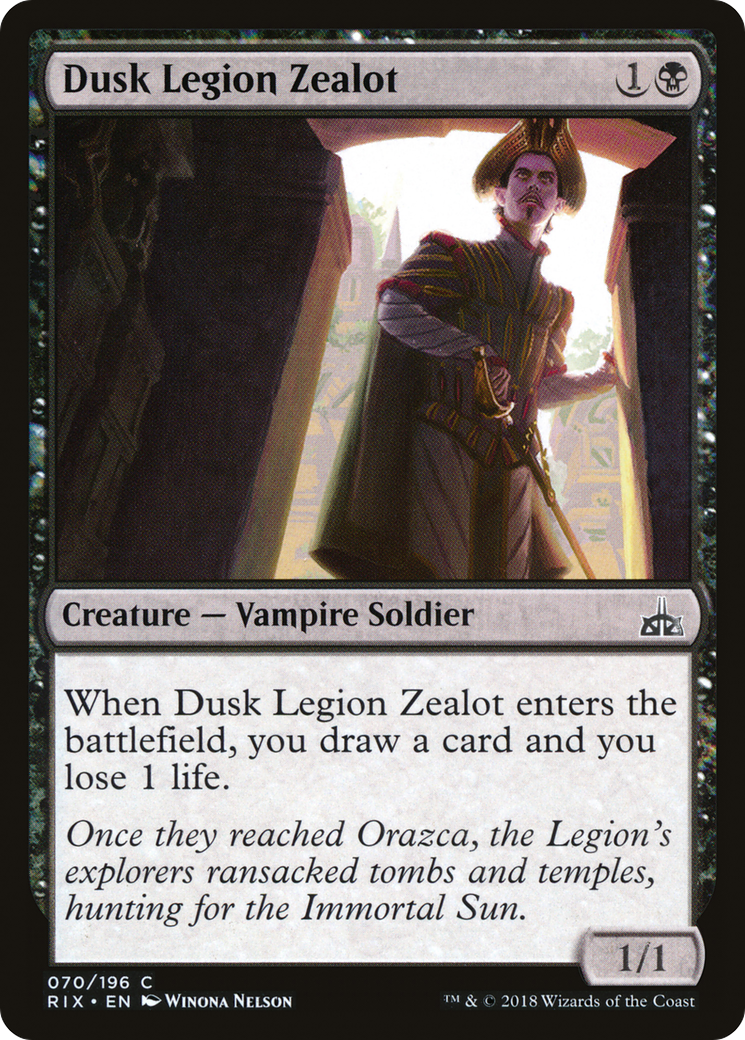 {C} Dusk Legion Zealot [Rivals of Ixalan][RIX 070]
