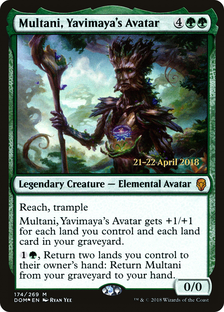 {R} Multani, Yavimaya's Avatar [Dominaria Prerelease Promos][PR DOM 174] - Misty Mountain Games
