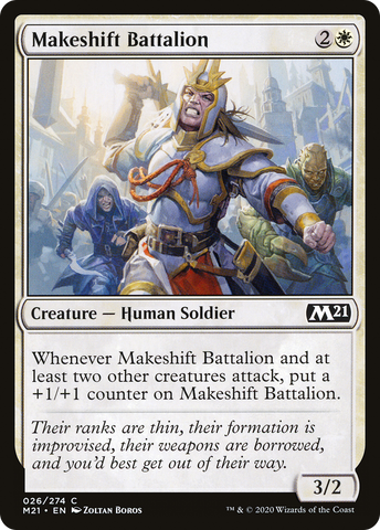 {C} Makeshift Battalion [Core Set 2021][M21 026]