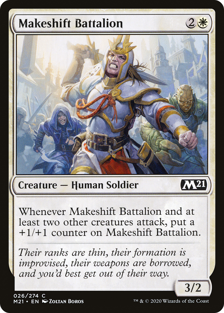 {C} Makeshift Battalion [Core Set 2021][M21 026]
