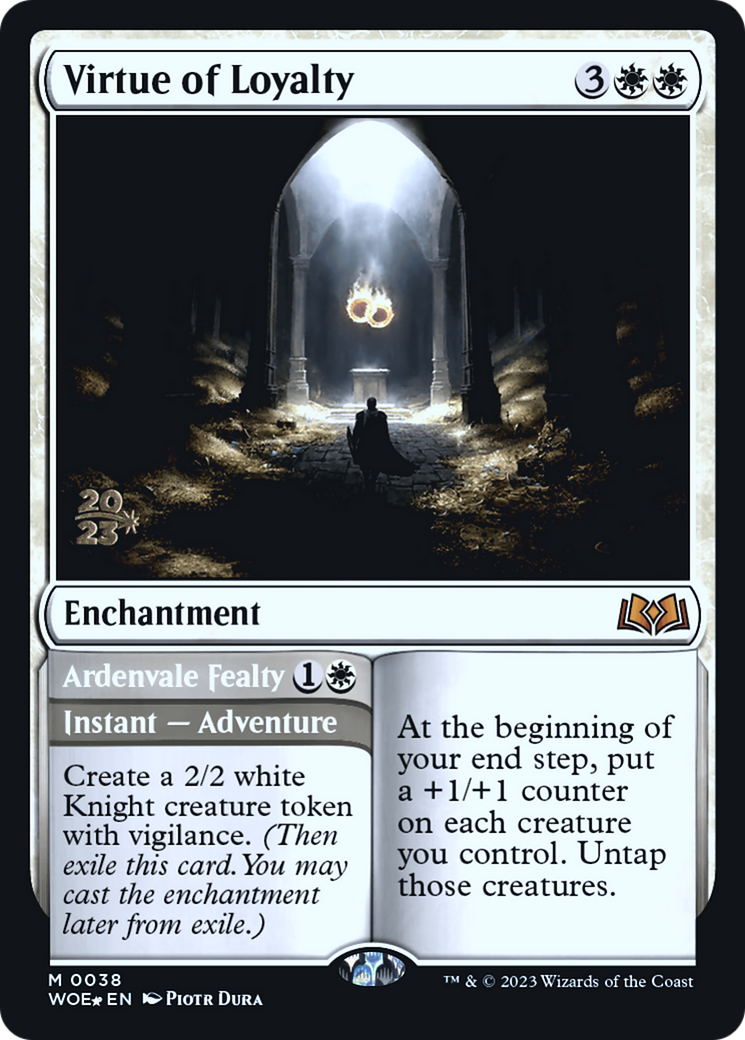 {@R} Virtue of Loyalty // Ardenvale Fealty [Wilds of Eldraine Prerelease Promos][PR WOE 038]
