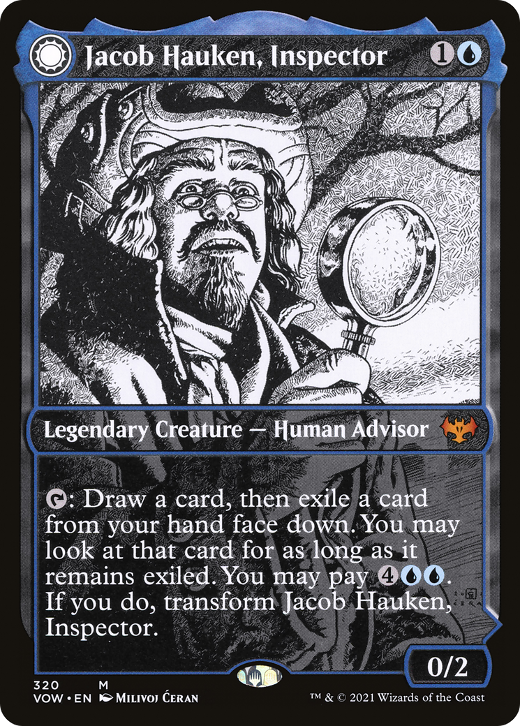 {R} Jacob Hauken, Inspector // Hauken's Insight (Showcase Eternal Night) [Innistrad: Crimson Vow][VOW 320]