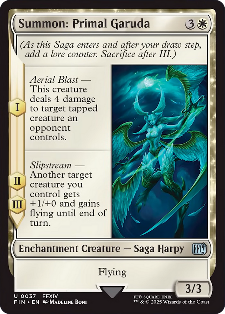 {@C} Summon: Primal Garuda [FINAL FANTASY][FIN 037]