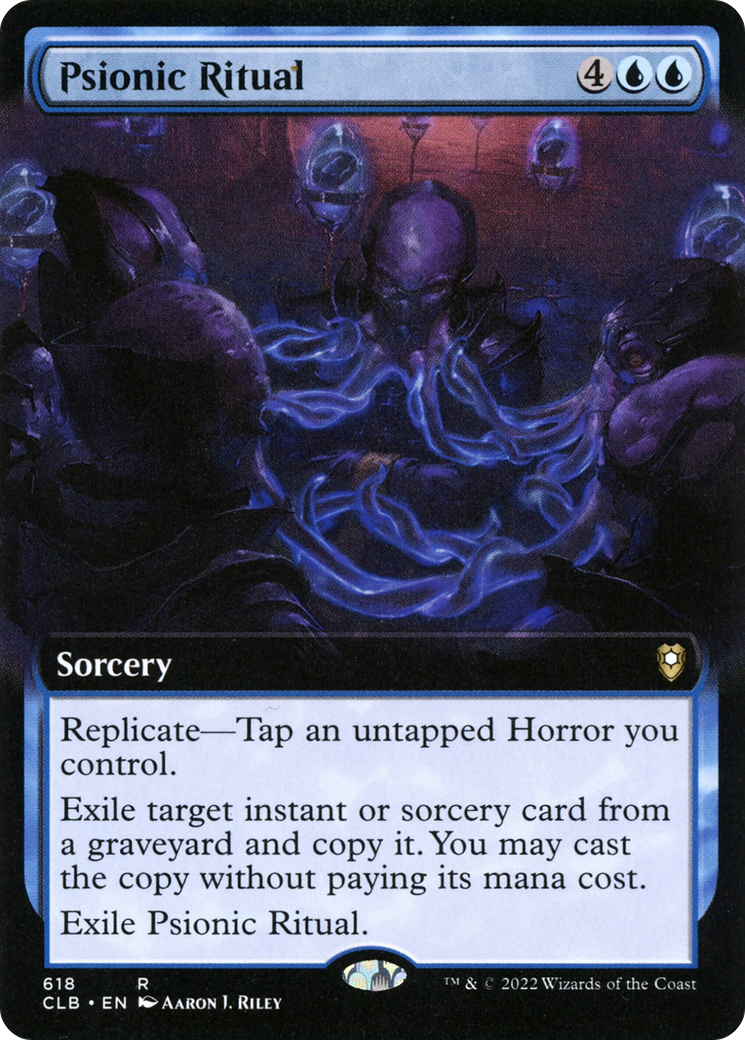 {R} Psionic Ritual (Extended Art) [Commander Legends: Battle for Baldur's Gate][CLB 618]