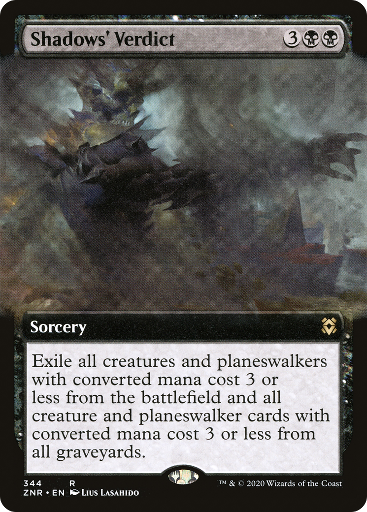 {R} Shadows' Verdict (Extended Art) [Zendikar Rising][ZNR 344]