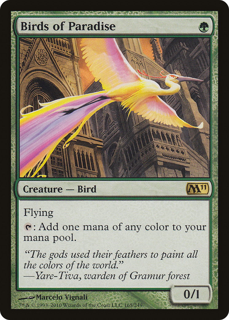 {R} Birds of Paradise [Magic 2011][M11 165] - Misty Mountain Games