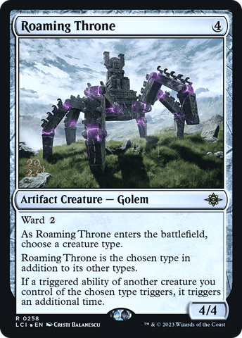 {@R} Roaming Throne [The Lost Caverns of Ixalan Prerelease Cards][PR LCI 258]