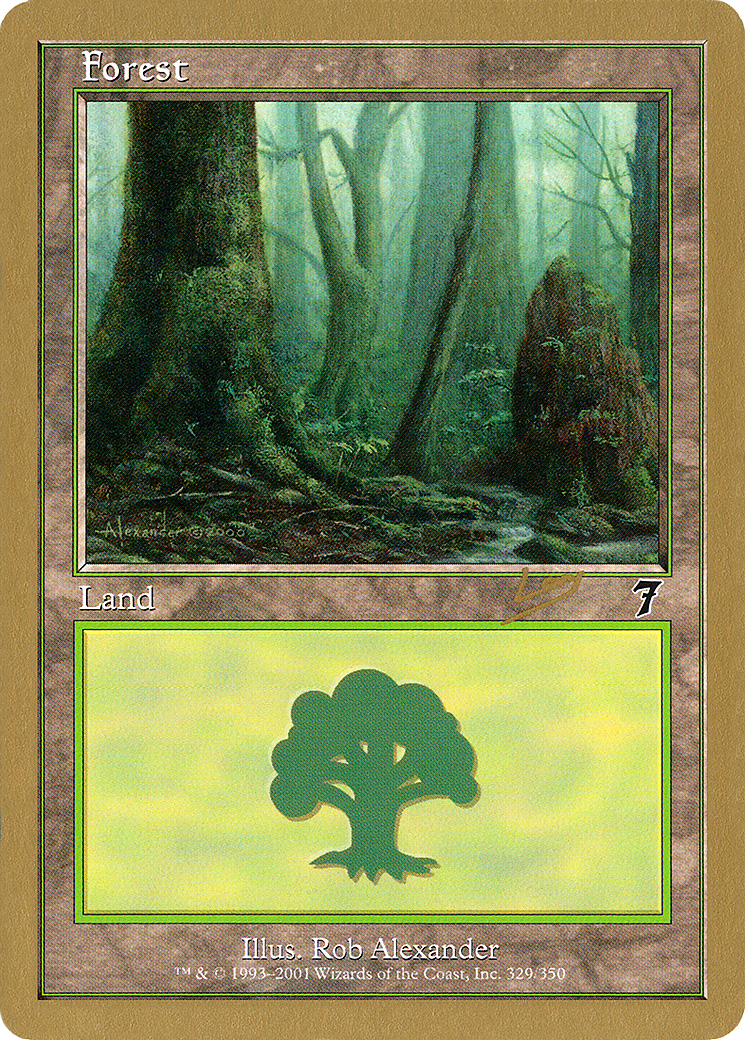 {B}[GB WC02 RL329] Forest (rl329) (Raphael Levy) [World Championship Decks 2002]