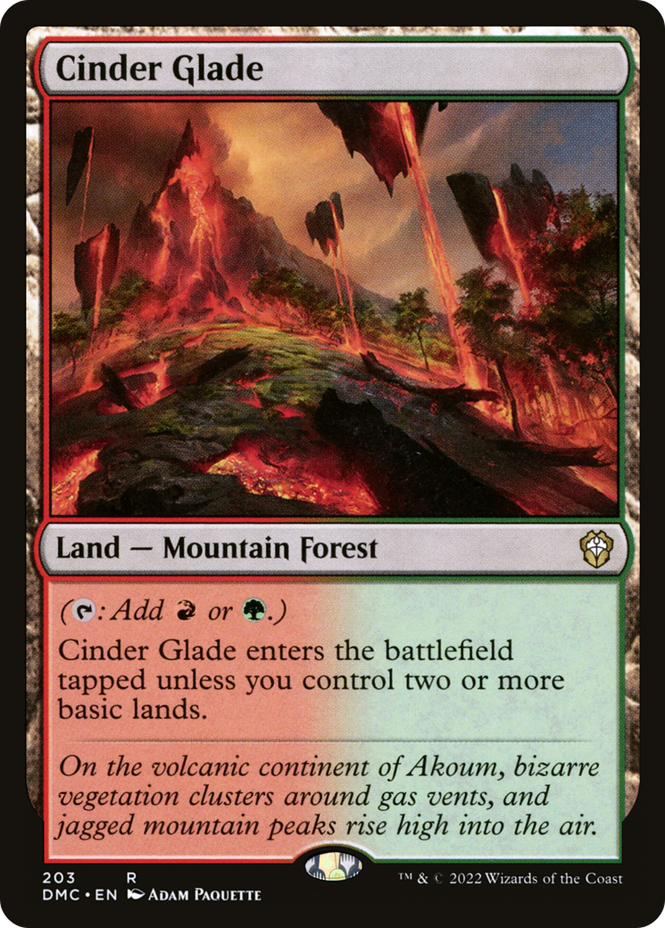 {R} Cinder Glade [Dominaria United Commander][DMC 203]