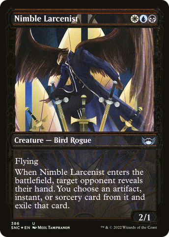 {C} Nimble Larcenist (Showcase Golden Age Gilded Foil) [Streets of New Capenna][SNC 386]